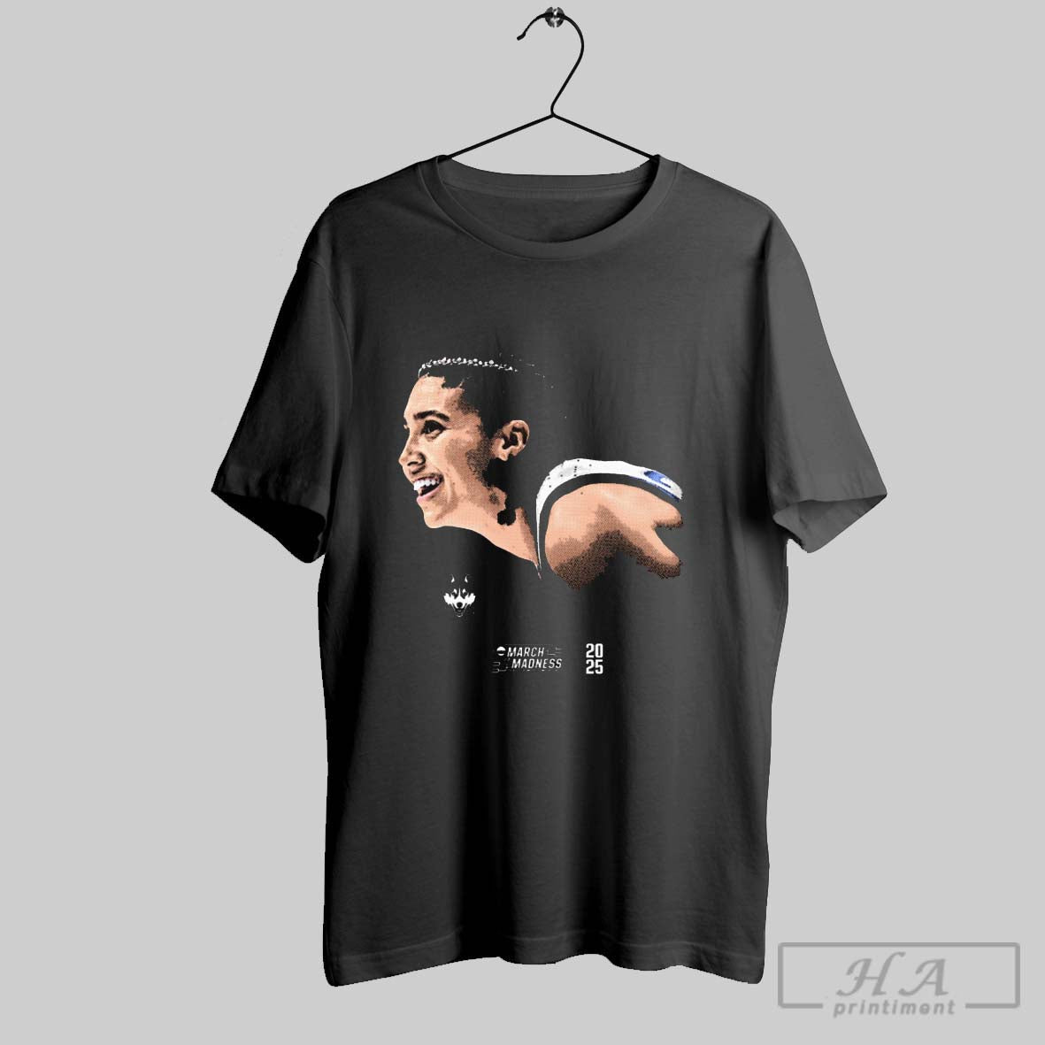 Official Azzi Fudd Uconn Huskies Basketball Portrait - Adult & Kids T-Shirts, Sweatshirts & Hoodies apparel design preview 1