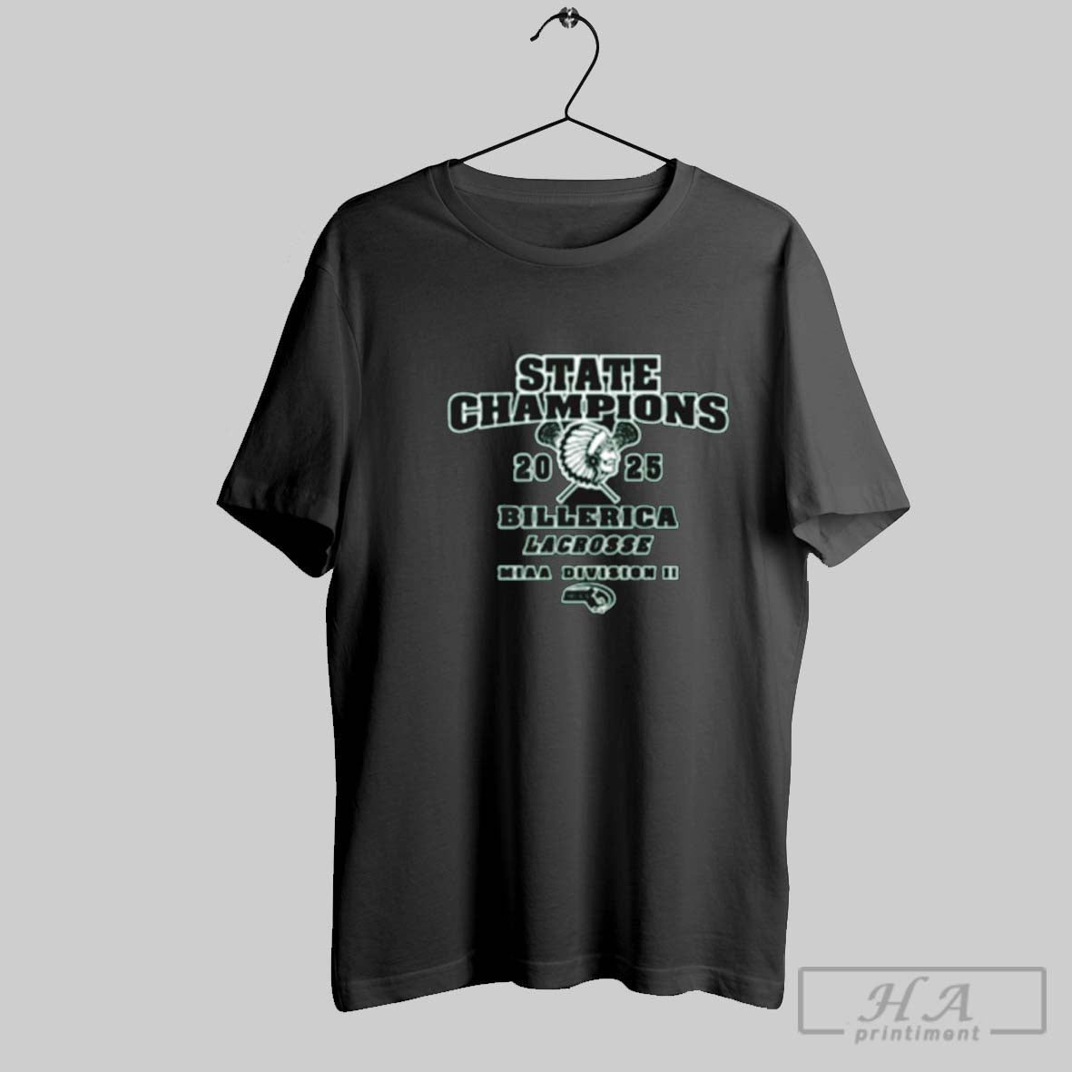 Official Bmhsaa Billerica Lacrosse State Champions - Adult & Kids T-Shirts, Sweatshirts & Hoodies apparel design preview 1