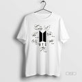 Official Bts 2026 Comeback Kpop Lover Signatures - Adult & Kids T-Shirts, Sweatshirts & Hoodies apparel design preview 1