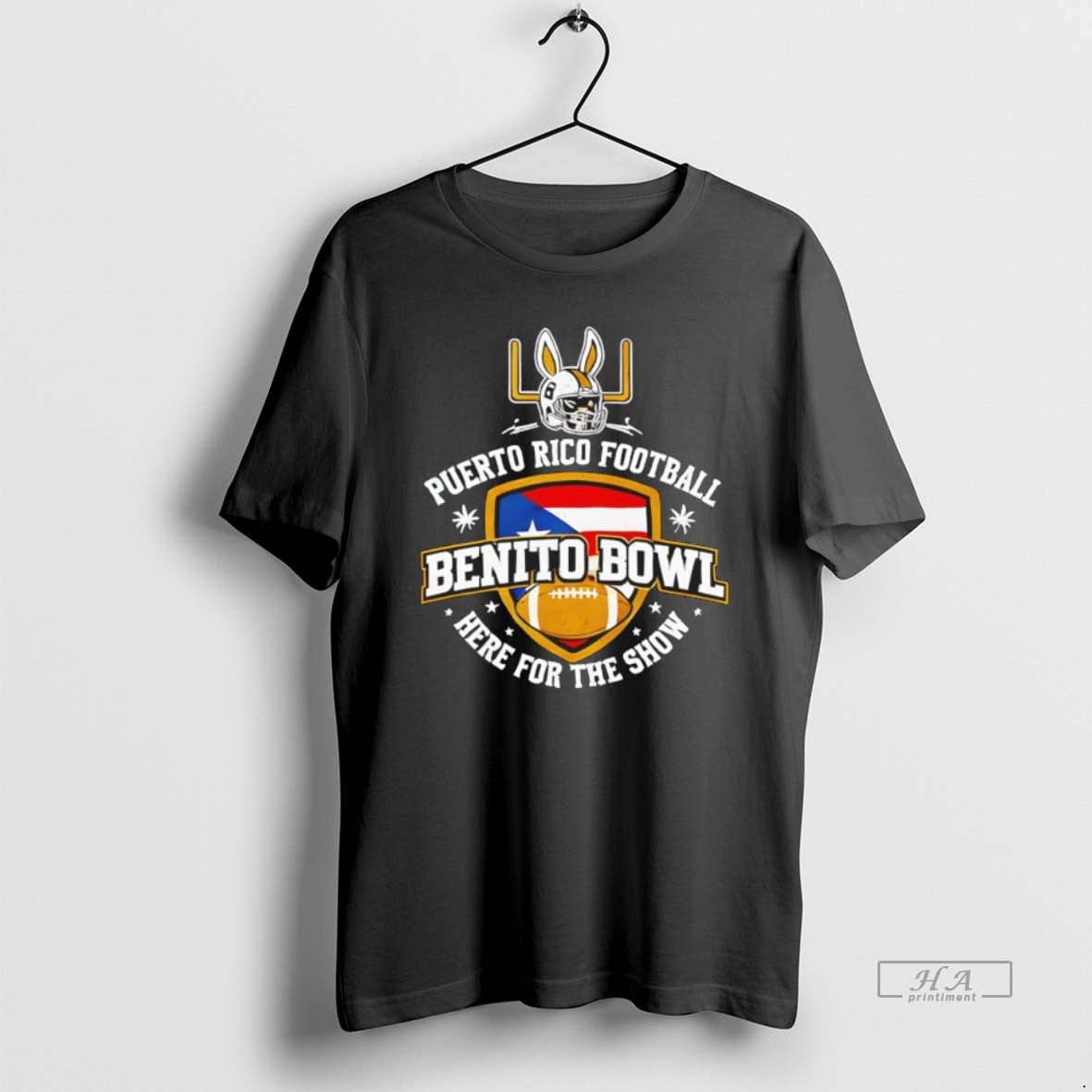 Official Benito Bowl Here Show Puerto Rico Football - Adult & Kids T-Shirts, Sweatshirts & Hoodies apparel design preview 1