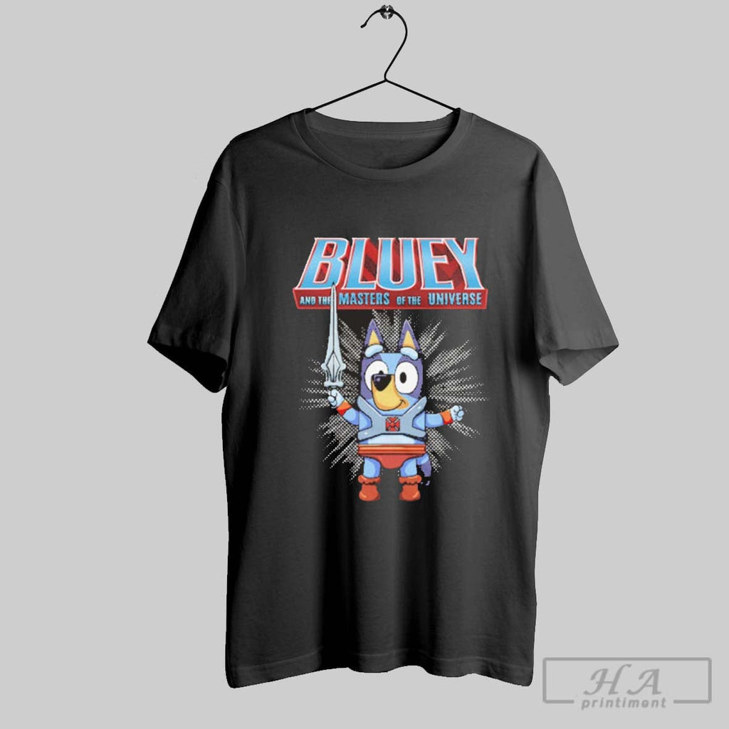 Official Bluey And The Masters Of Universe - Adult & Kids T-Shirts, Sweatshirts & Hoodies apparel design preview 1