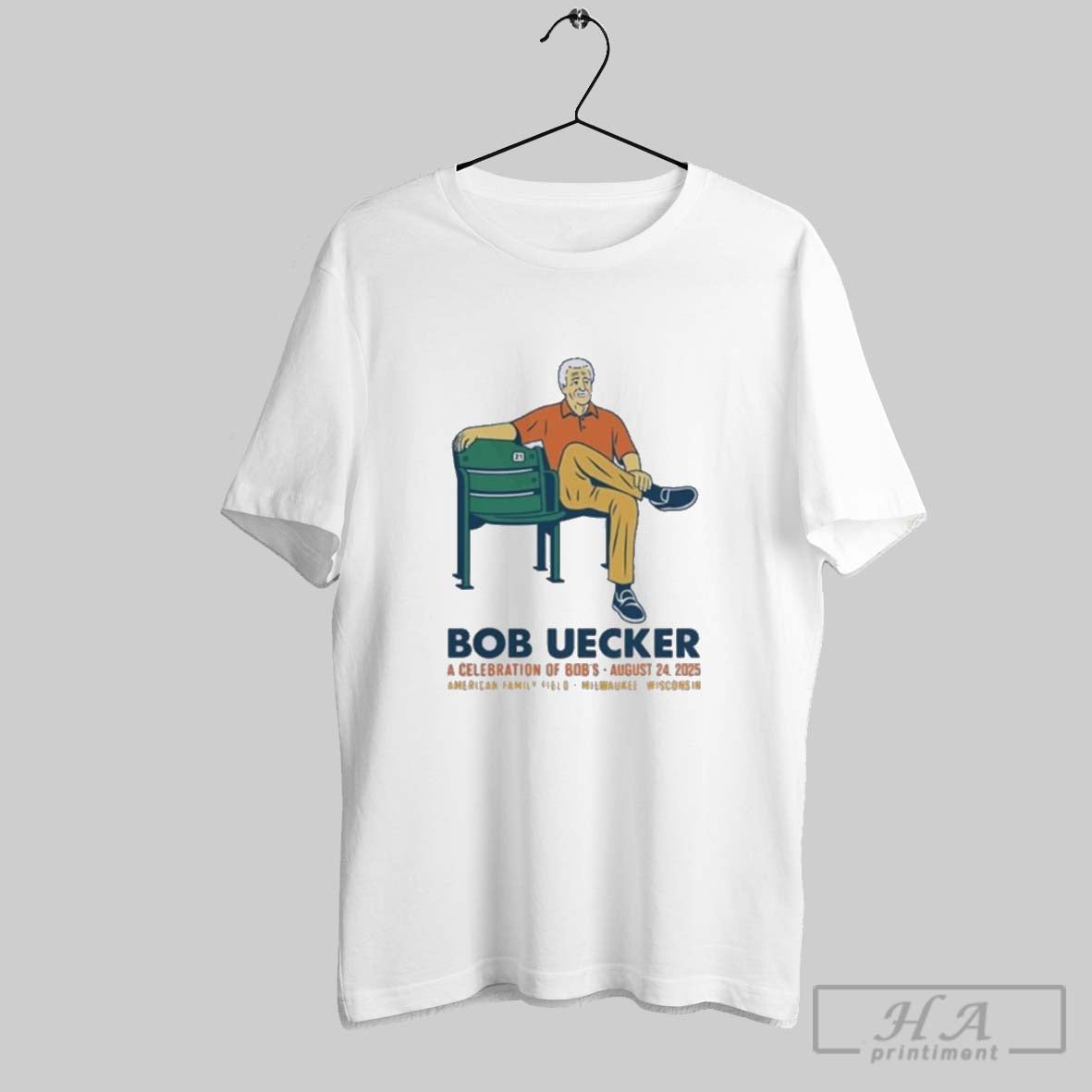 Official Bob Uecker 2025 Celebration Of Life - Adult & Kids T-Shirts, Sweatshirts & Hoodies apparel design preview 1