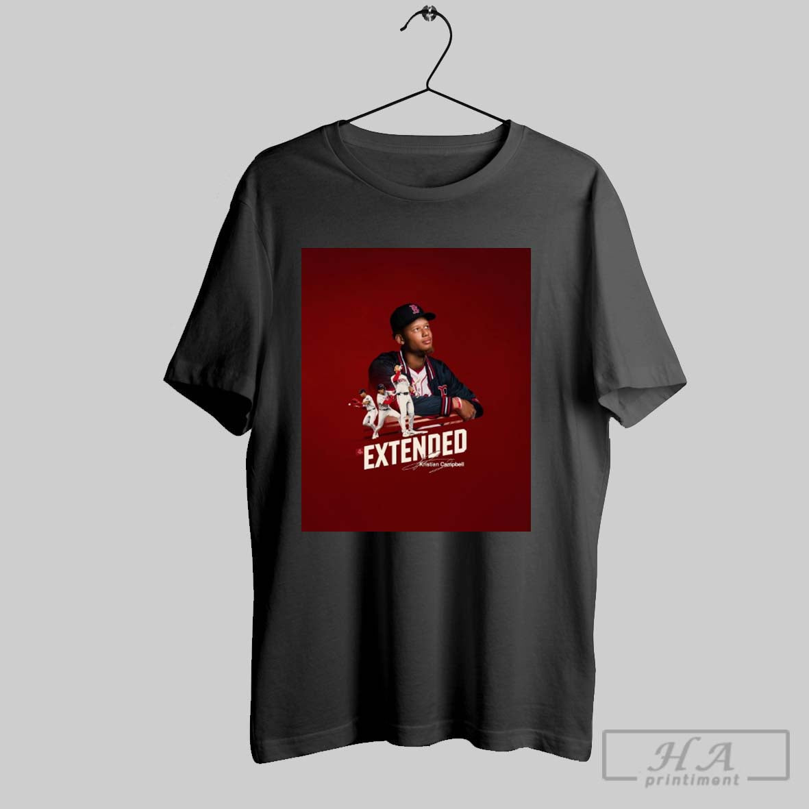Official Boston Red Sox Baseball Extended Kristian - Adult & Kids T-Shirts, Sweatshirts & Hoodies apparel design preview 1