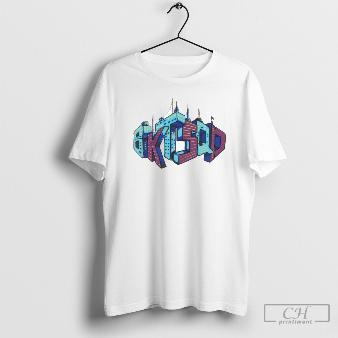 Official Bucketsquad Skyline - Adult & Kids T-Shirts, Sweatshirts & Hoodies apparel design preview 1
