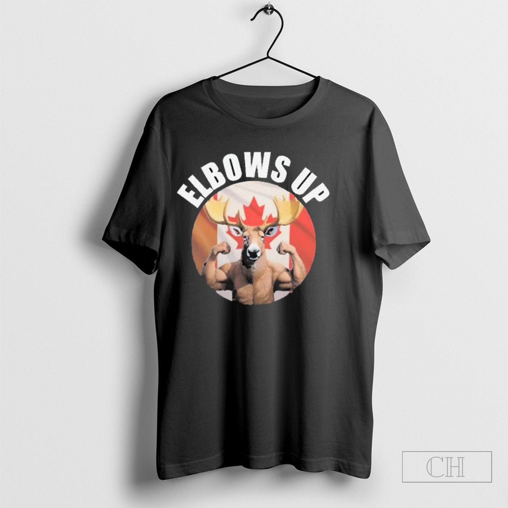 Official Canada Strong Elbows Up Animals Flag - Adult & Kids T-Shirts, Sweatshirts & Hoodies apparel design preview 1