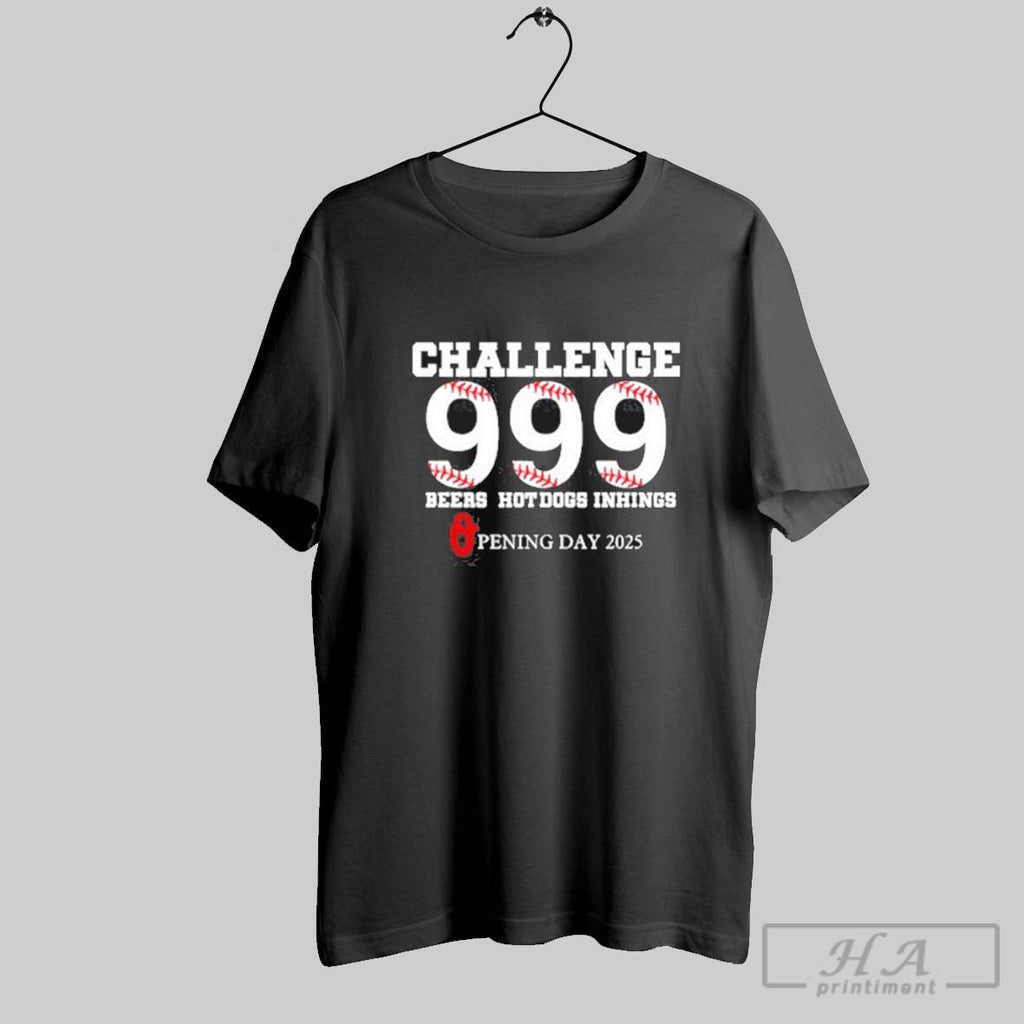 Official Challenge 999 Beers Hot Dogs Inhings Opening - Adult & Kids T-Shirts, Sweatshirts & Hoodies apparel design preview 1