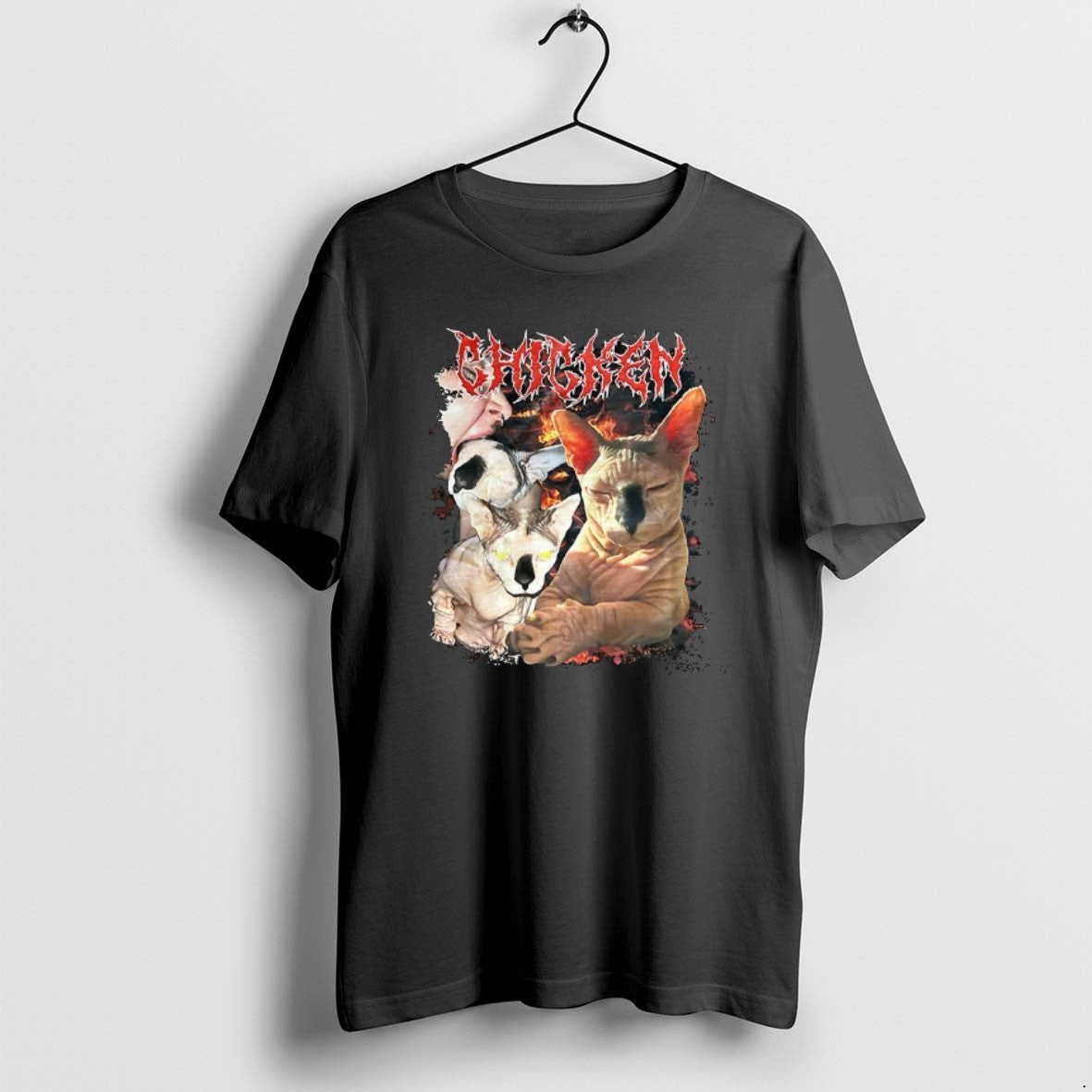 Official Chicken Sphynx Cat - Adult & Kids T-Shirts, Sweatshirts & Hoodies apparel design preview 1
