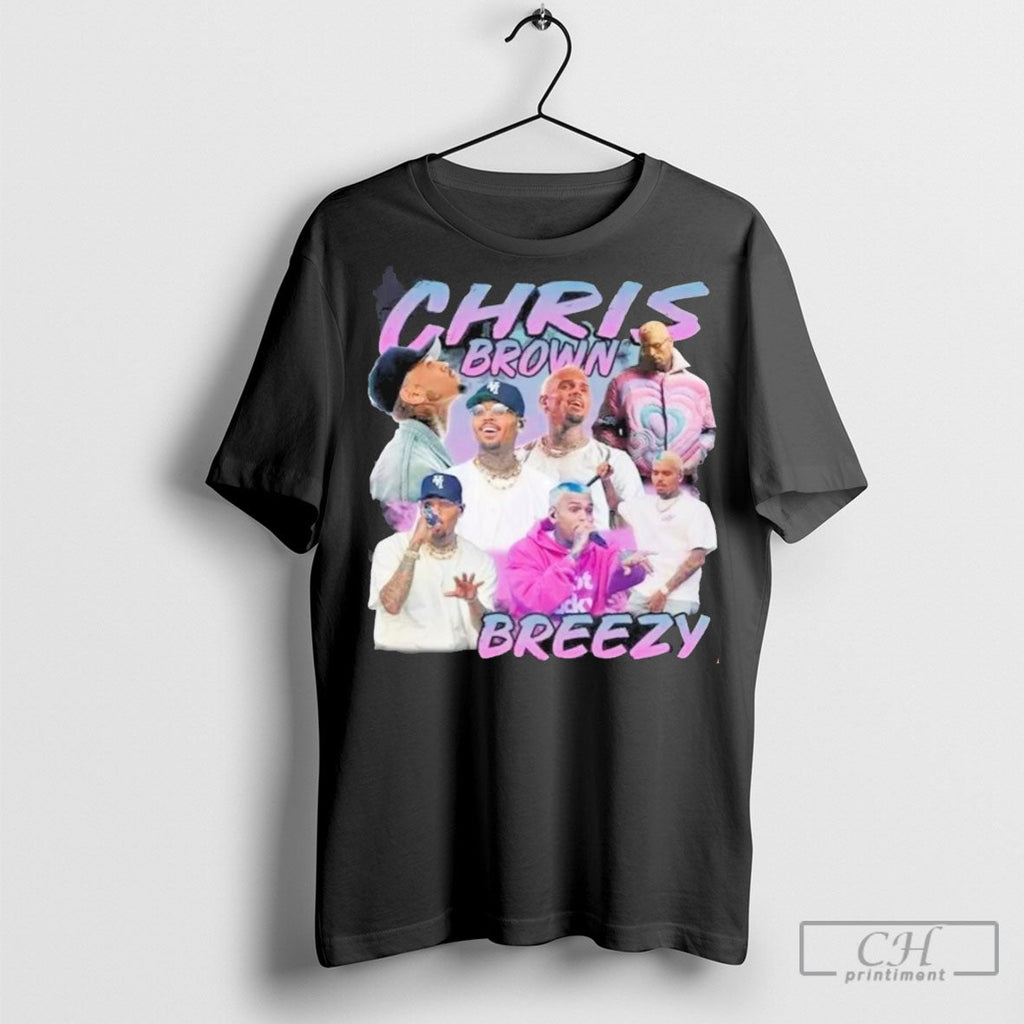 Official Chris Brown Breezy Bootleg Vintage - Adult & Kids T-Shirts, Sweatshirts & Hoodies apparel design preview 1