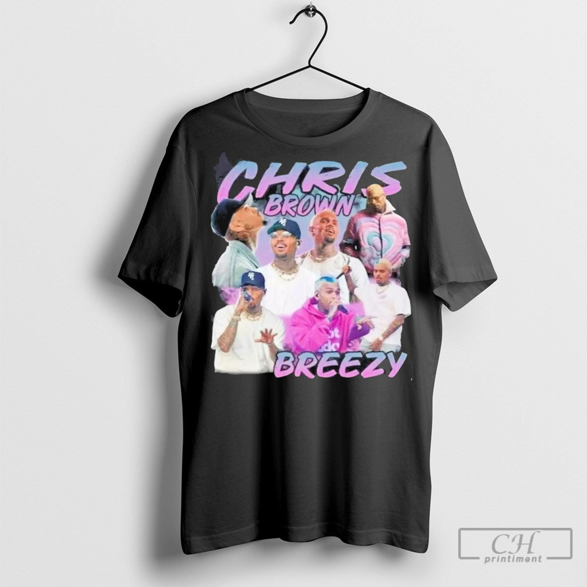 Official Chris Brown Breezy Bootleg Vintage - Adult & Kids T-Shirts, Sweatshirts & Hoodies apparel design preview 1
