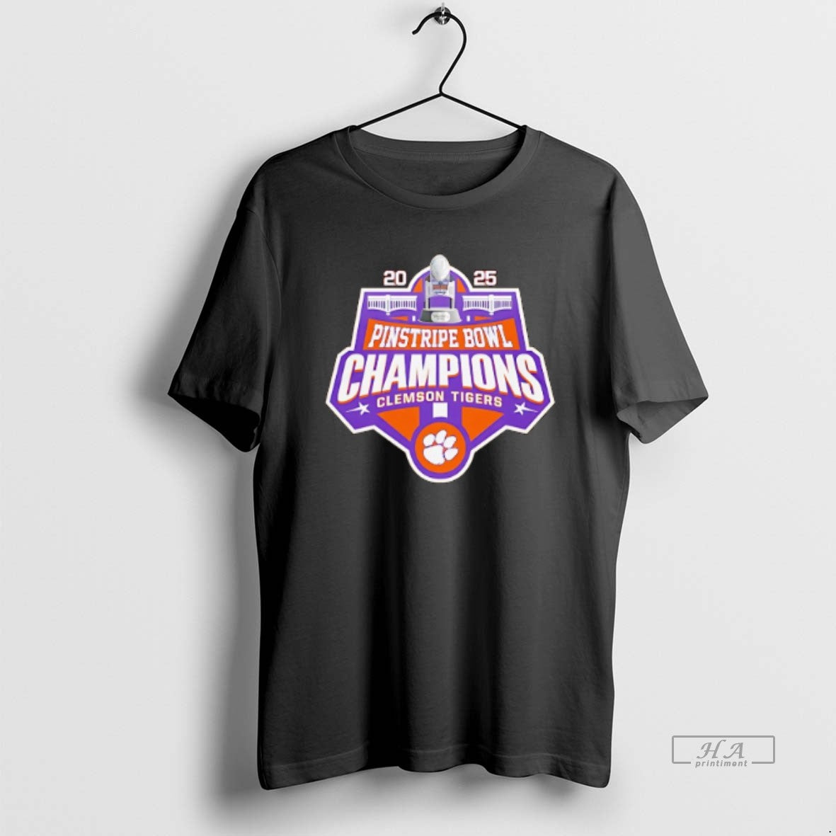 Official Clemson Tigers 2025 Pinstripe Bowl Champions - Adult & Kids T-Shirts, Sweatshirts & Hoodies apparel design preview 1