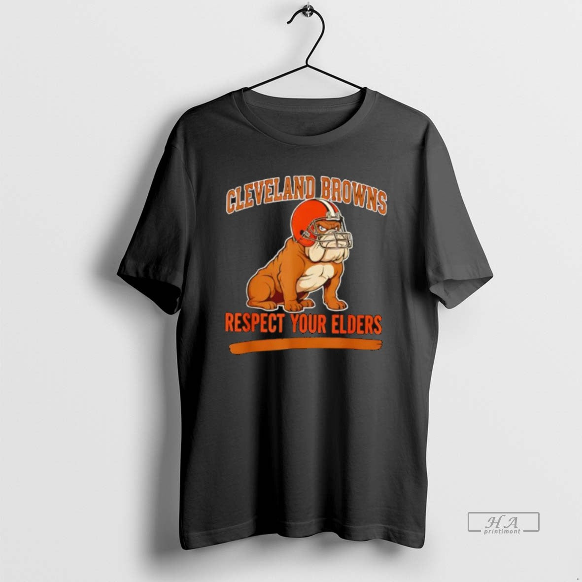 Official Cleveland Browns Respect Your Elders - Adult & Kids T-Shirts, Sweatshirts & Hoodies apparel design preview 1