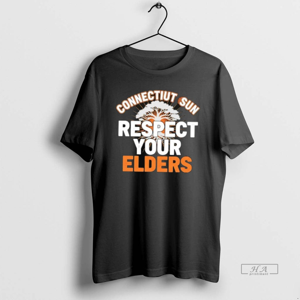 Official Connecticut Sun Respect Your Elders - Adult & Kids T-Shirts, Sweatshirts & Hoodies apparel design preview 1