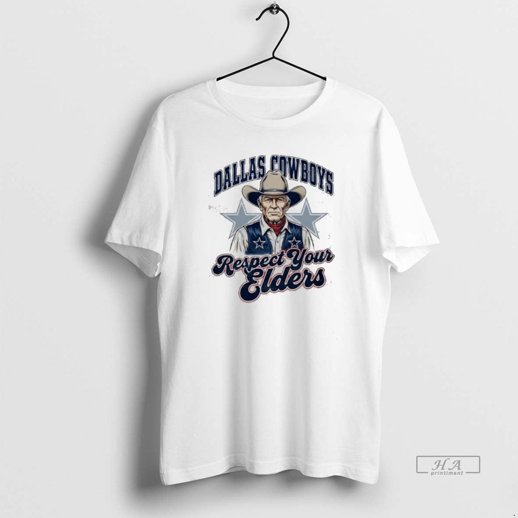 Official Dallas Cowboys Respect Your Elders - Adult & Kids T-Shirts, Sweatshirts & Hoodies apparel design preview 1