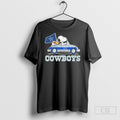 Official Dallas Cowboys X The Peanuts Driving Car - Adult & Kids T-Shirts, Sweatshirts & Hoodies apparel design preview 1