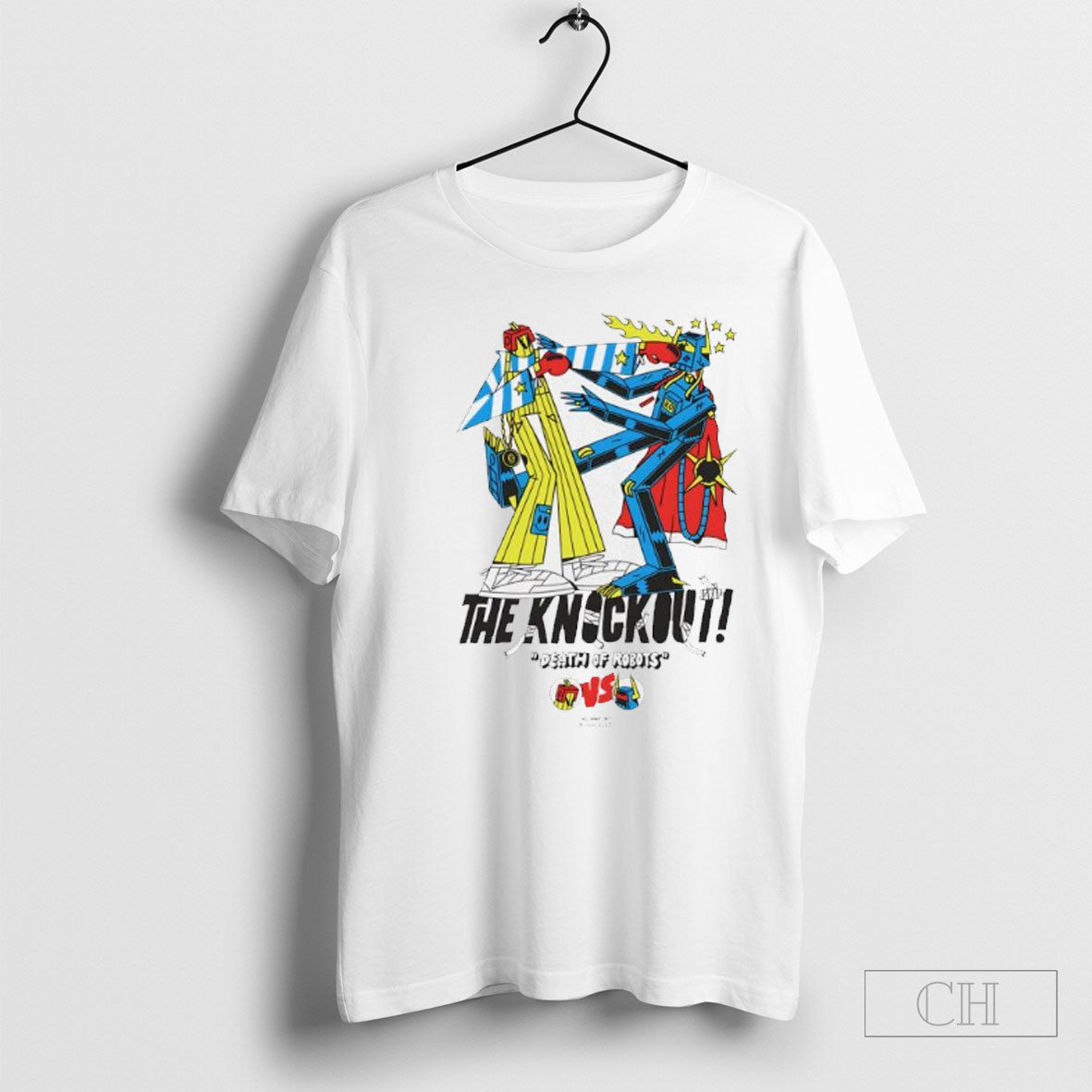 Official Death Of Robots The Knock Out Vintage - Adult & Kids T-Shirts, Sweatshirts & Hoodies apparel design preview 1