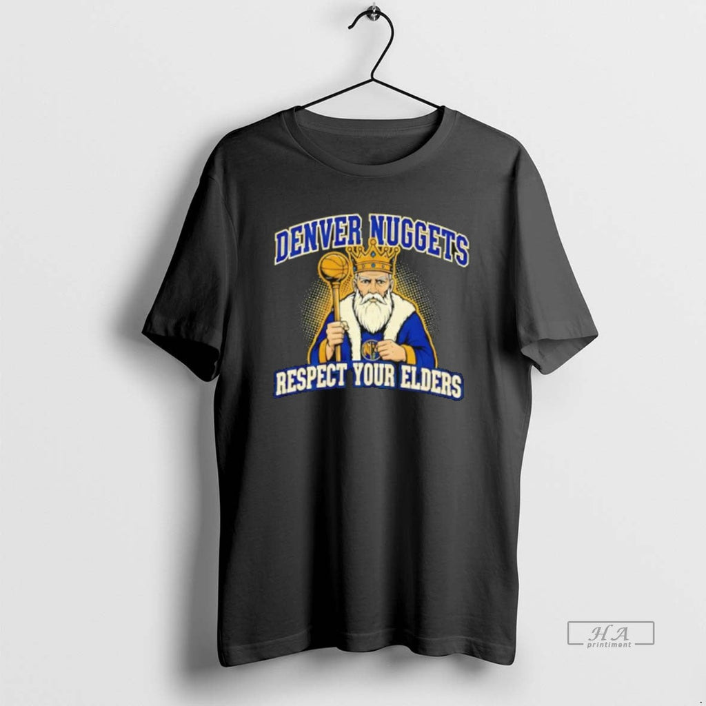 Official Denver Nuggets Respect Your Elders - Adult & Kids T-Shirts, Sweatshirts & Hoodies apparel design preview 1