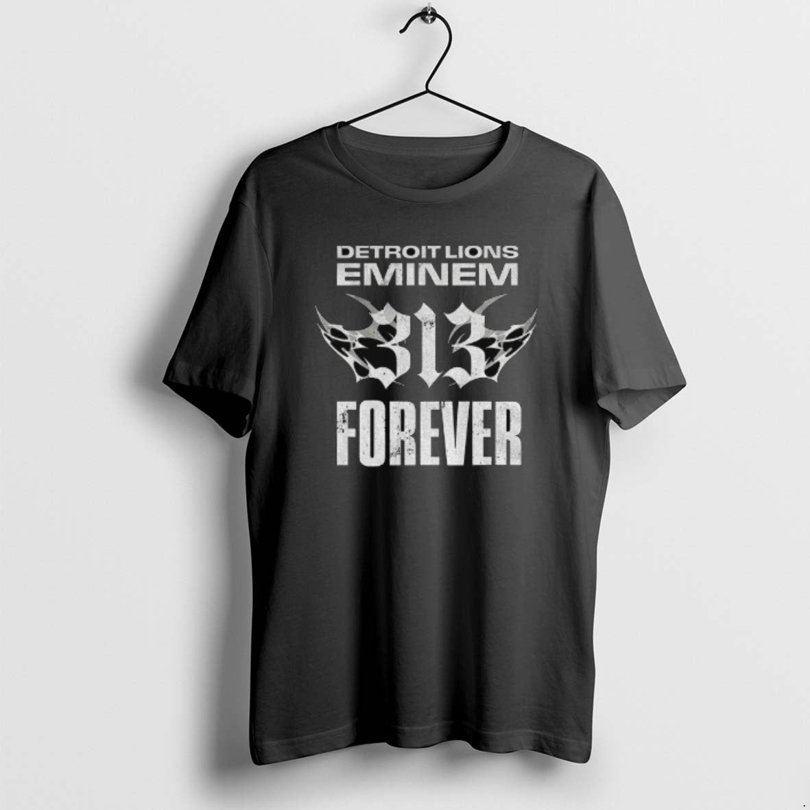 Official Detroit Lions X Eminem 313 Forever - Adult & Kids T-Shirts, Sweatshirts & Hoodies apparel design preview 1