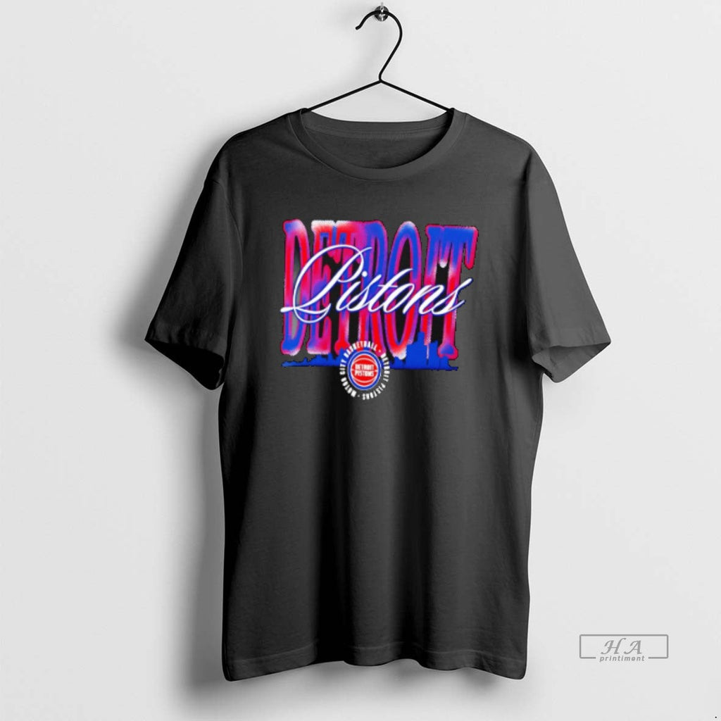 Official Detroit Pistons Chrome Legacy 2026 Logo - Adult & Kids T-Shirts, Sweatshirts & Hoodies apparel design preview 1