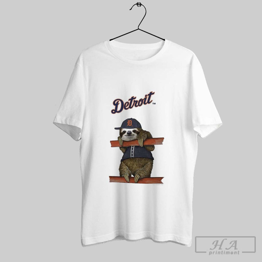 Official Detroit Tigers Tiny Turnip Sloth 2025 - Adult & Kids T-Shirts, Sweatshirts & Hoodies apparel design preview 1