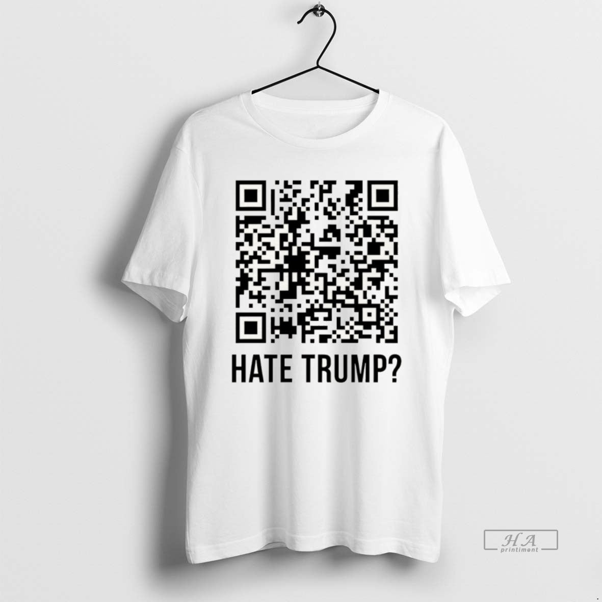Official Donald Trump Qr Hate - Adult & Kids T-Shirts, Sweatshirts & Hoodies apparel design preview 1