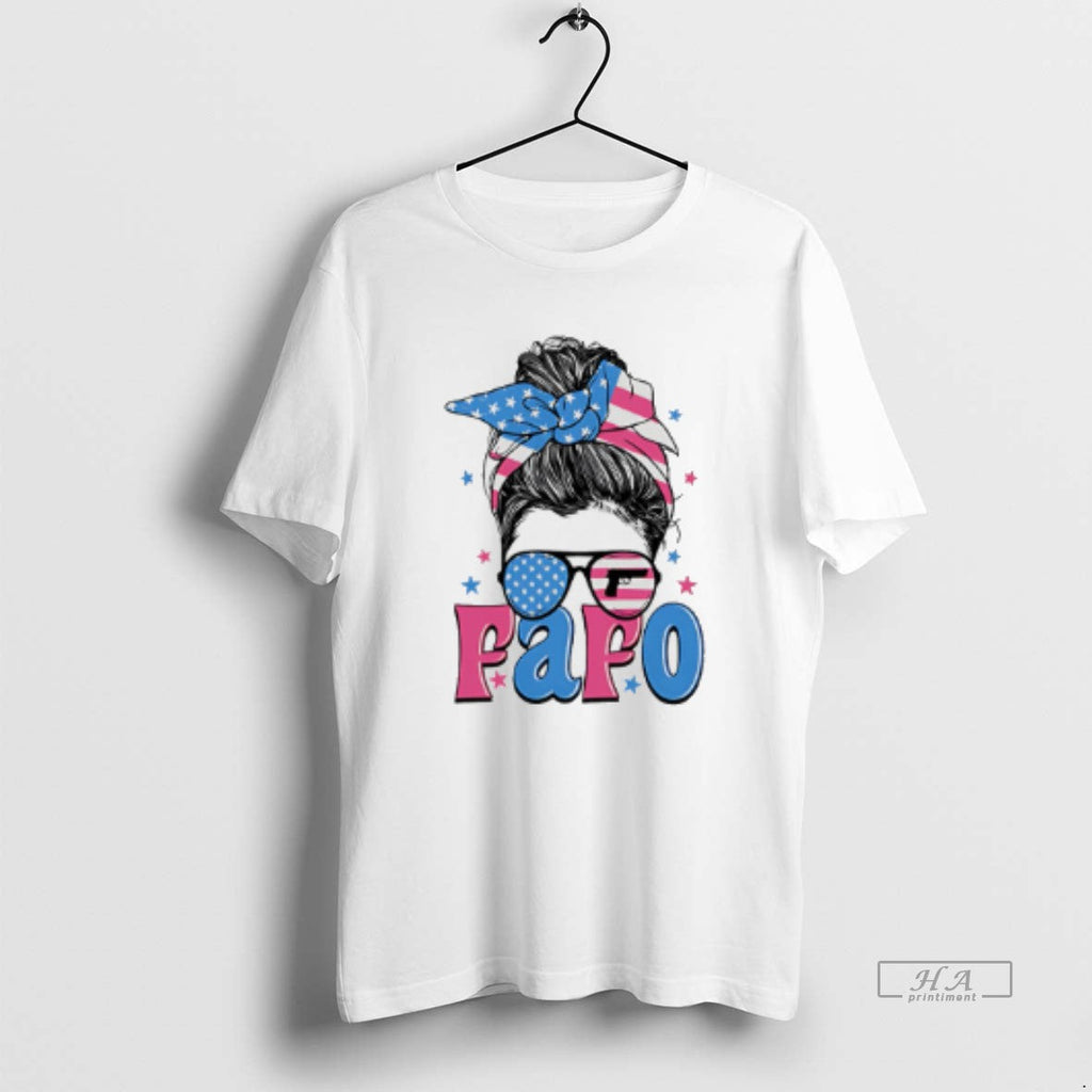 Official Fafo Messy Bun Girl 2026 - Adult & Kids T-Shirts, Sweatshirts & Hoodies apparel design preview 1