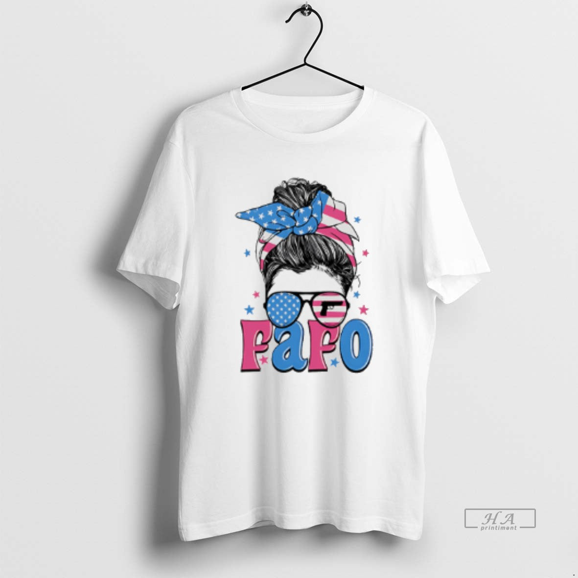 Official Fafo Messy Bun Girl 2026 - Adult & Kids T-Shirts, Sweatshirts & Hoodies apparel design preview 1