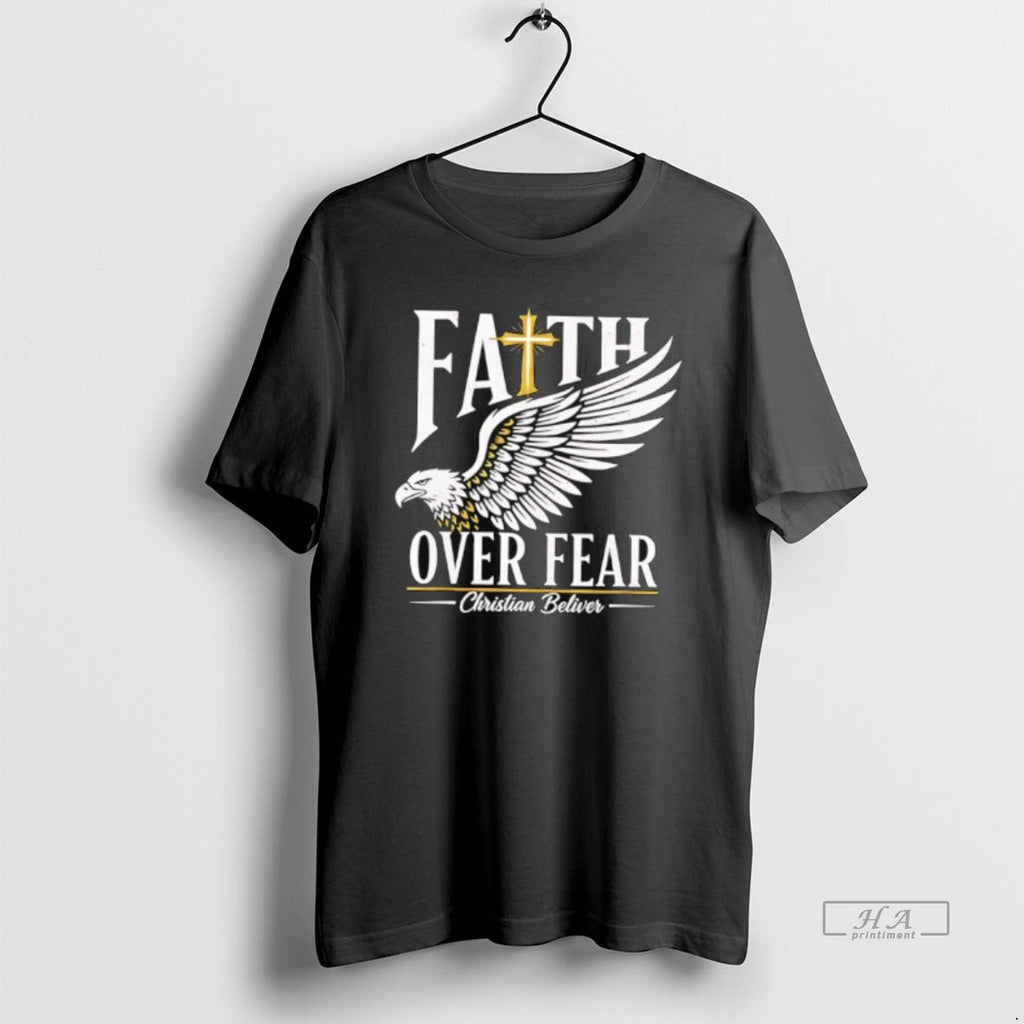 Official Faith Over Fear Christian Believer - Adult & Kids T-Shirts, Sweatshirts & Hoodies apparel design preview 1