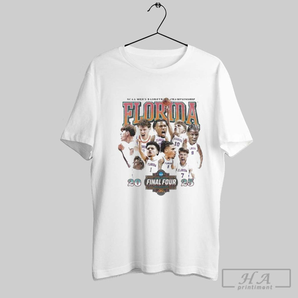 Official Florida Mens Basketball Team 2025 Final Four - Adult & Kids T-Shirts, Sweatshirts & Hoodies apparel design preview 1