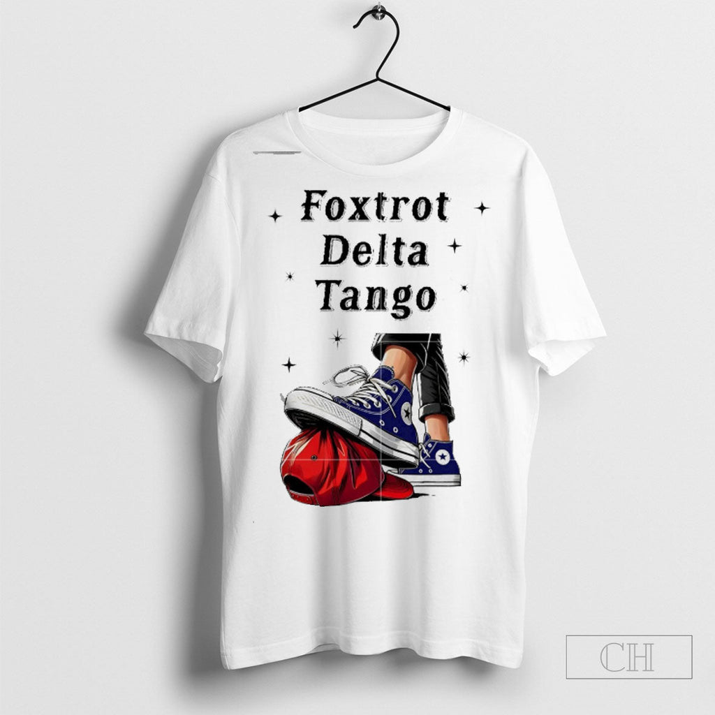 Official Foxtrot Delta Tango Chuck Stepping On Hat - Adult & Kids T-Shirts, Sweatshirts & Hoodies apparel design preview 1