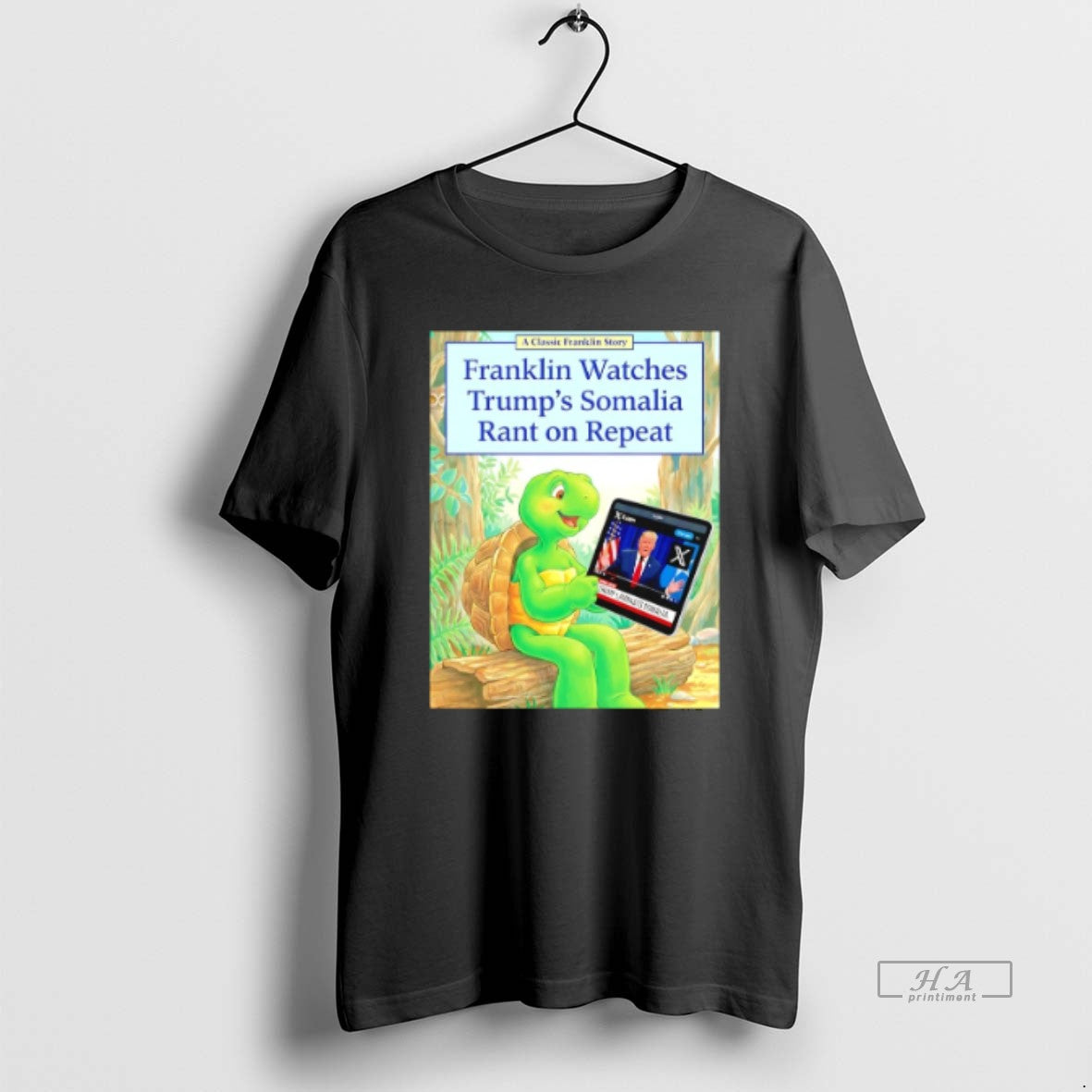 Official Franklin Watches Trumps Somalia Rant Repeat - Adult & Kids T-Shirts, Sweatshirts & Hoodies apparel design preview 1