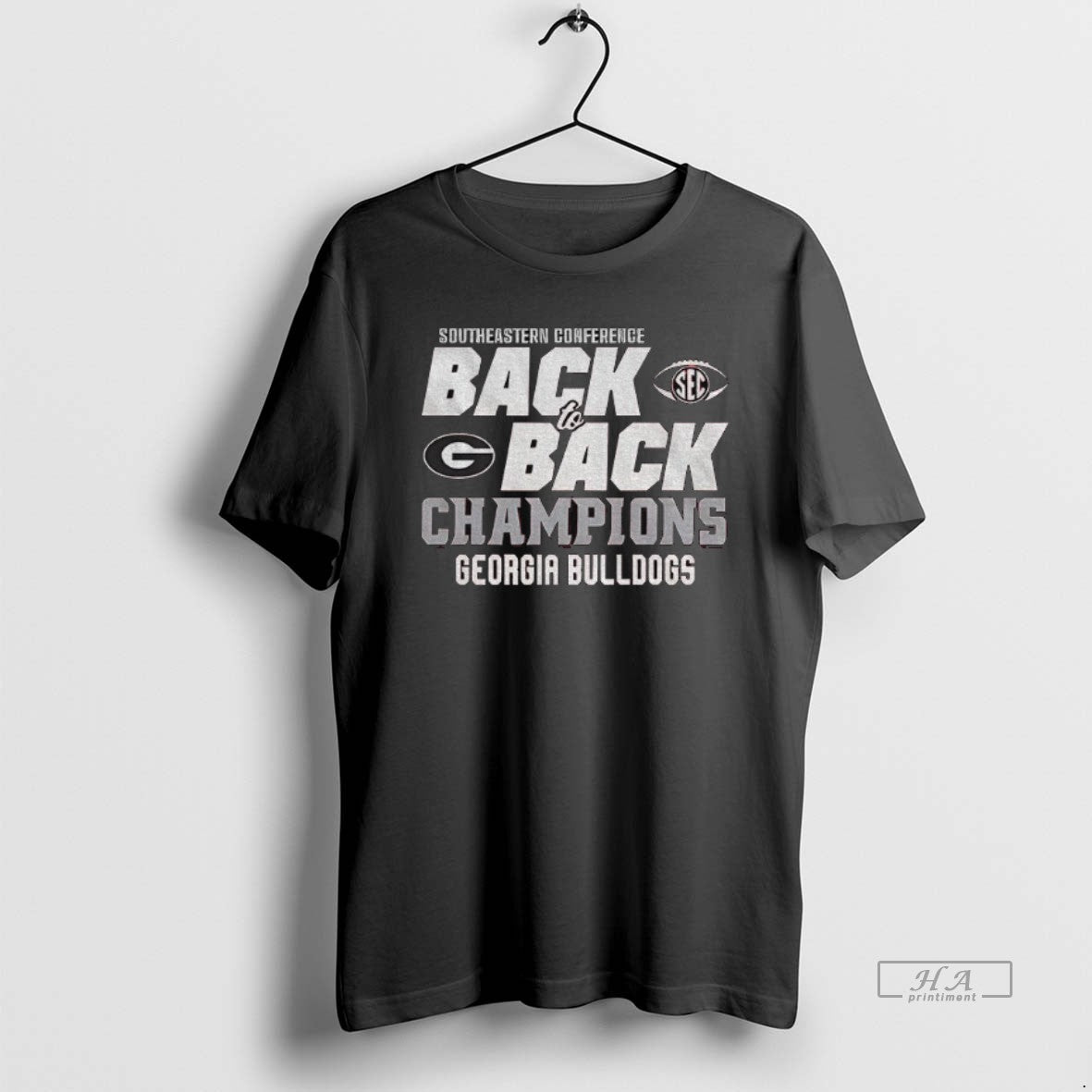 Official Georgia Bulldogs 2025 Sec Champions Back - Adult & Kids T-Shirts, Sweatshirts & Hoodies apparel design preview 1