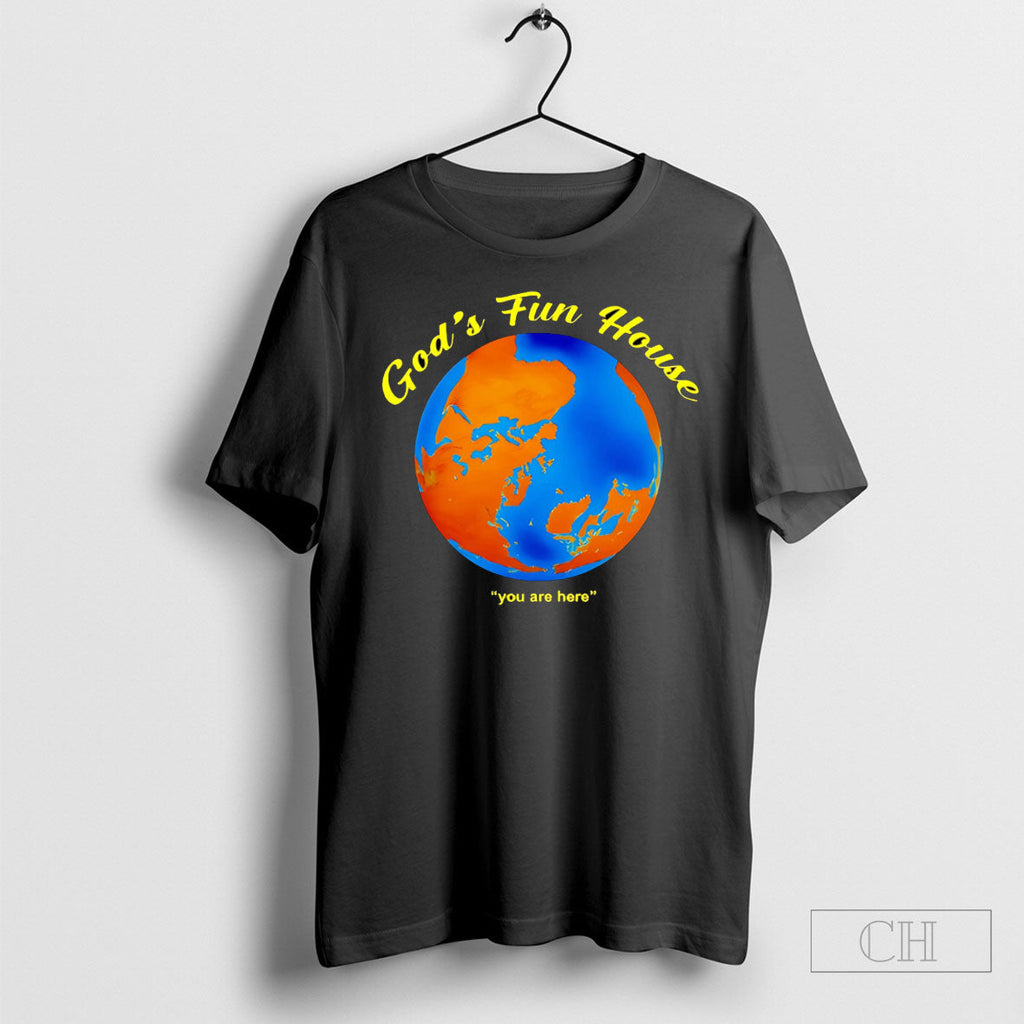 Official Gods Fun House You Are Here - Adult & Kids T-Shirts, Sweatshirts & Hoodies apparel design preview 1