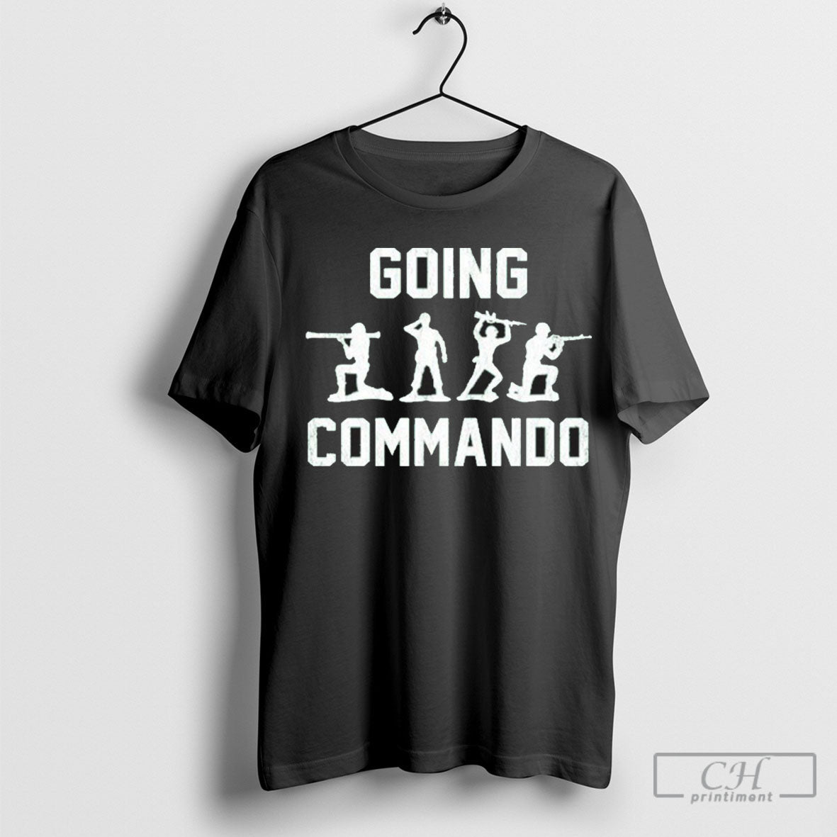 Official Going Commando Sarcastic Army - Adult & Kids T-Shirts, Sweatshirts & Hoodies apparel design preview 1