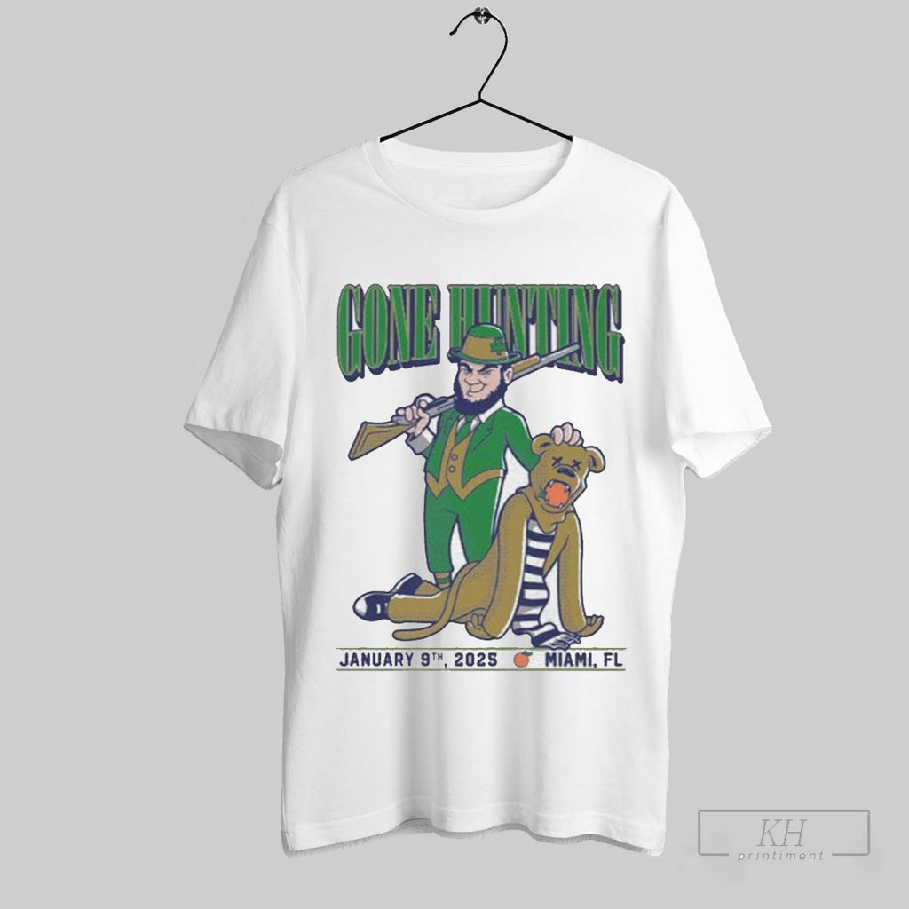 Official Gone Hunting Notre Dame Fighting Irish Vs - Adult & Kids T-Shirts, Sweatshirts & Hoodies apparel design preview 1