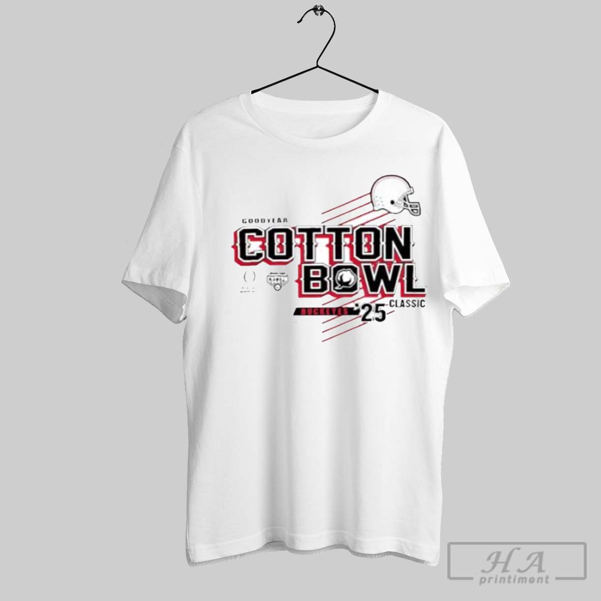 Official Goodyear Cotton Bowl Cfp Ohio State Football - Adult & Kids T-Shirts, Sweatshirts & Hoodies apparel design preview 1