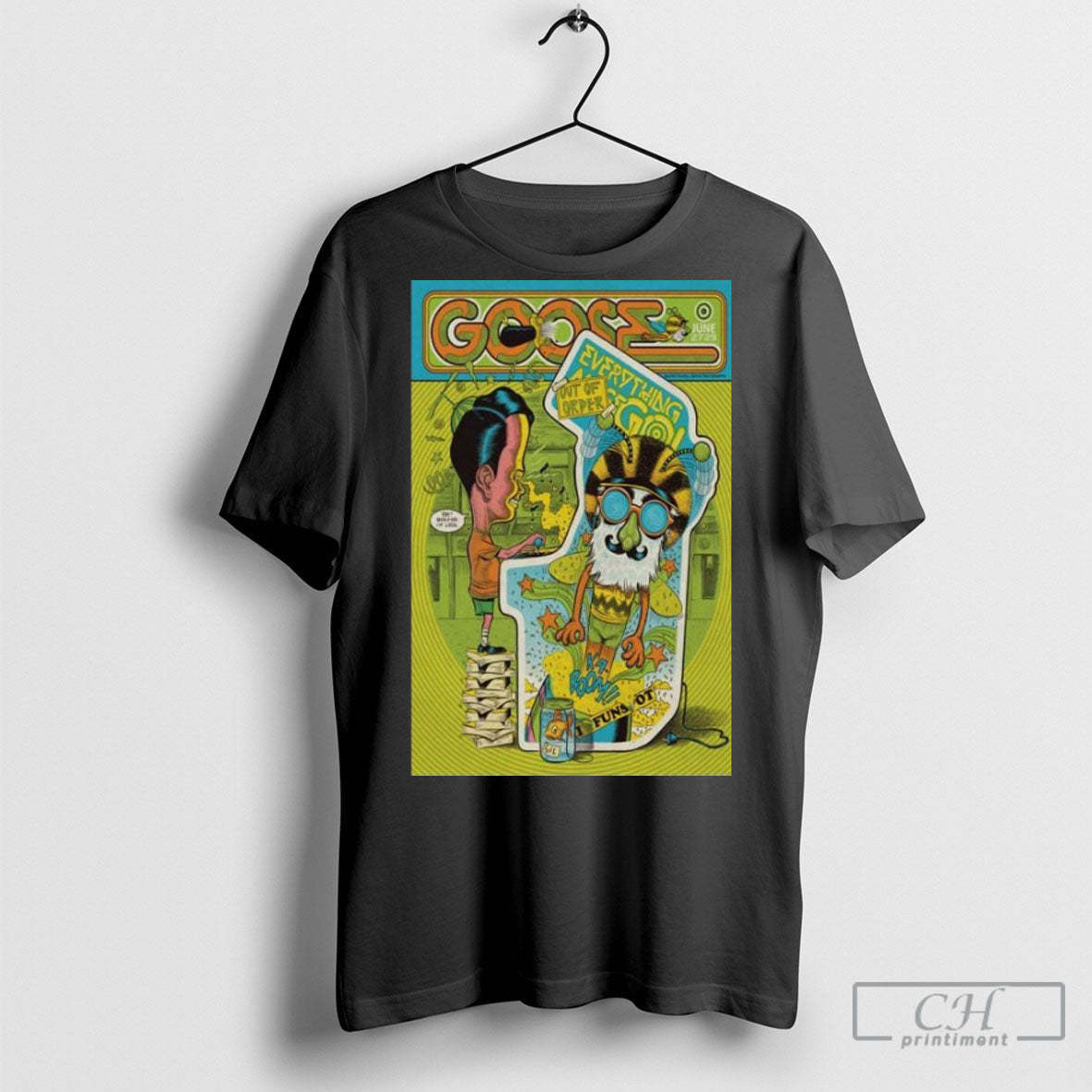 Official Goose 2025 Everything Out Of Order Bank Nh - Adult & Kids T-Shirts, Sweatshirts & Hoodies apparel design preview 1