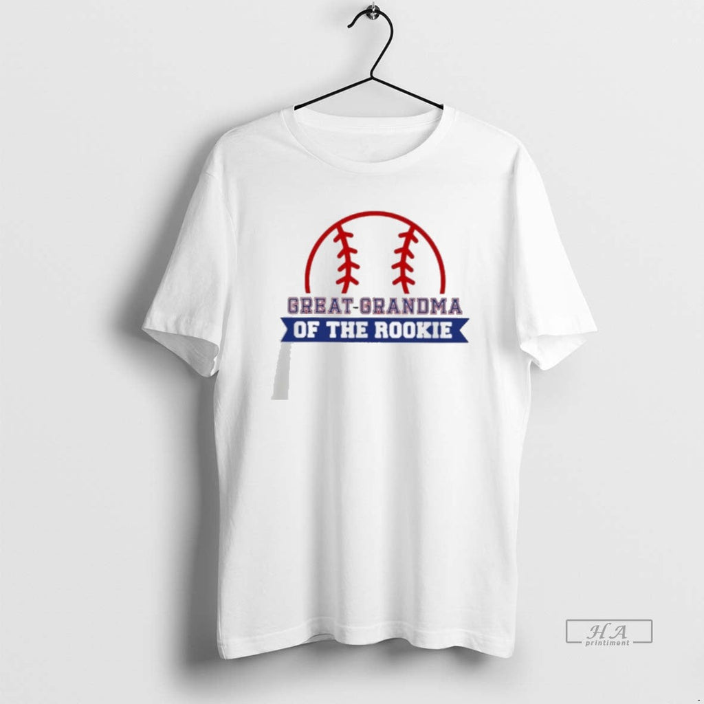 Official Great Grandma Of The Rookie - Adult & Kids T-Shirts, Sweatshirts & Hoodies apparel design preview 1