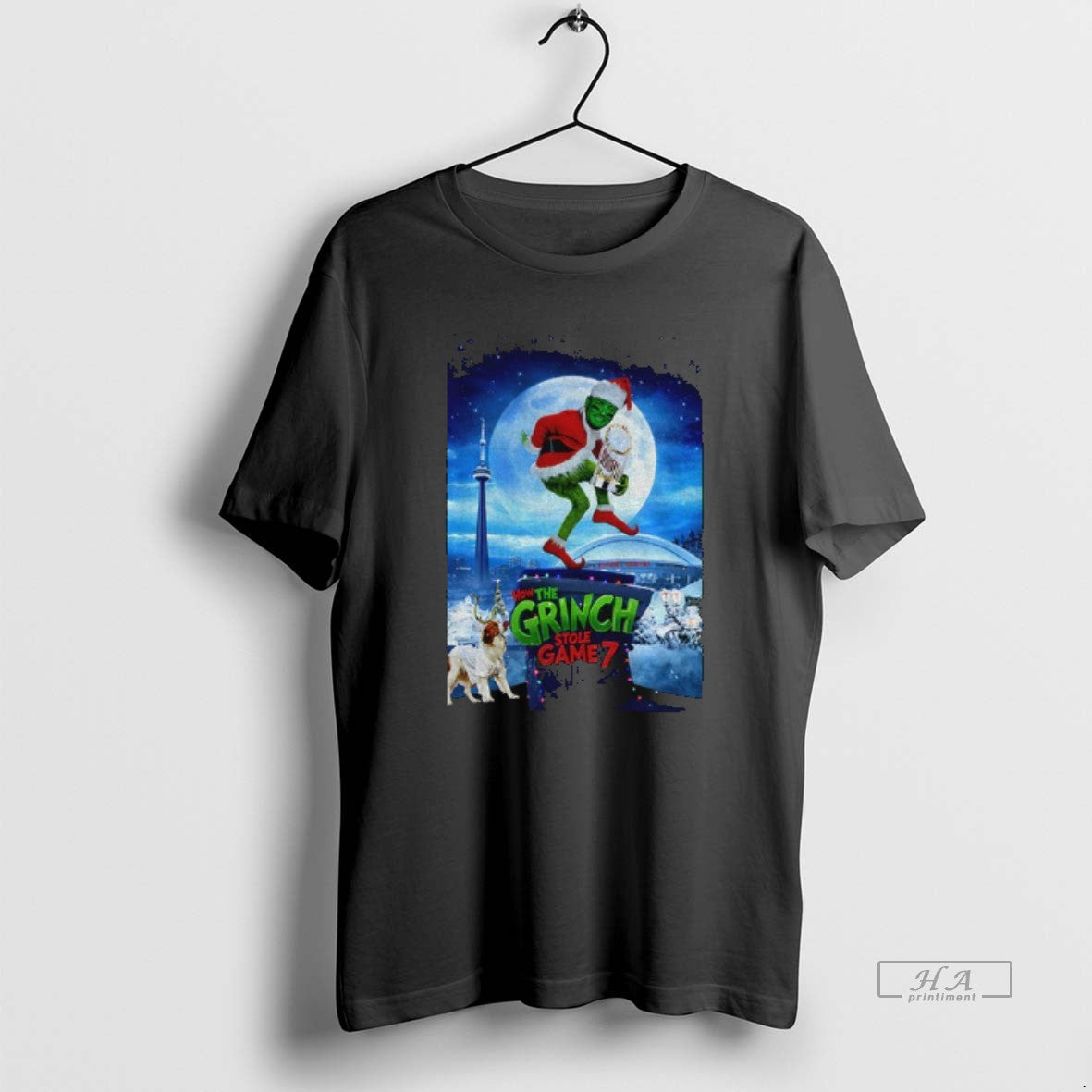 Official Grinch How Stole Game 7 Merry - Adult & Kids T-Shirts, Sweatshirts & Hoodies apparel design preview 1