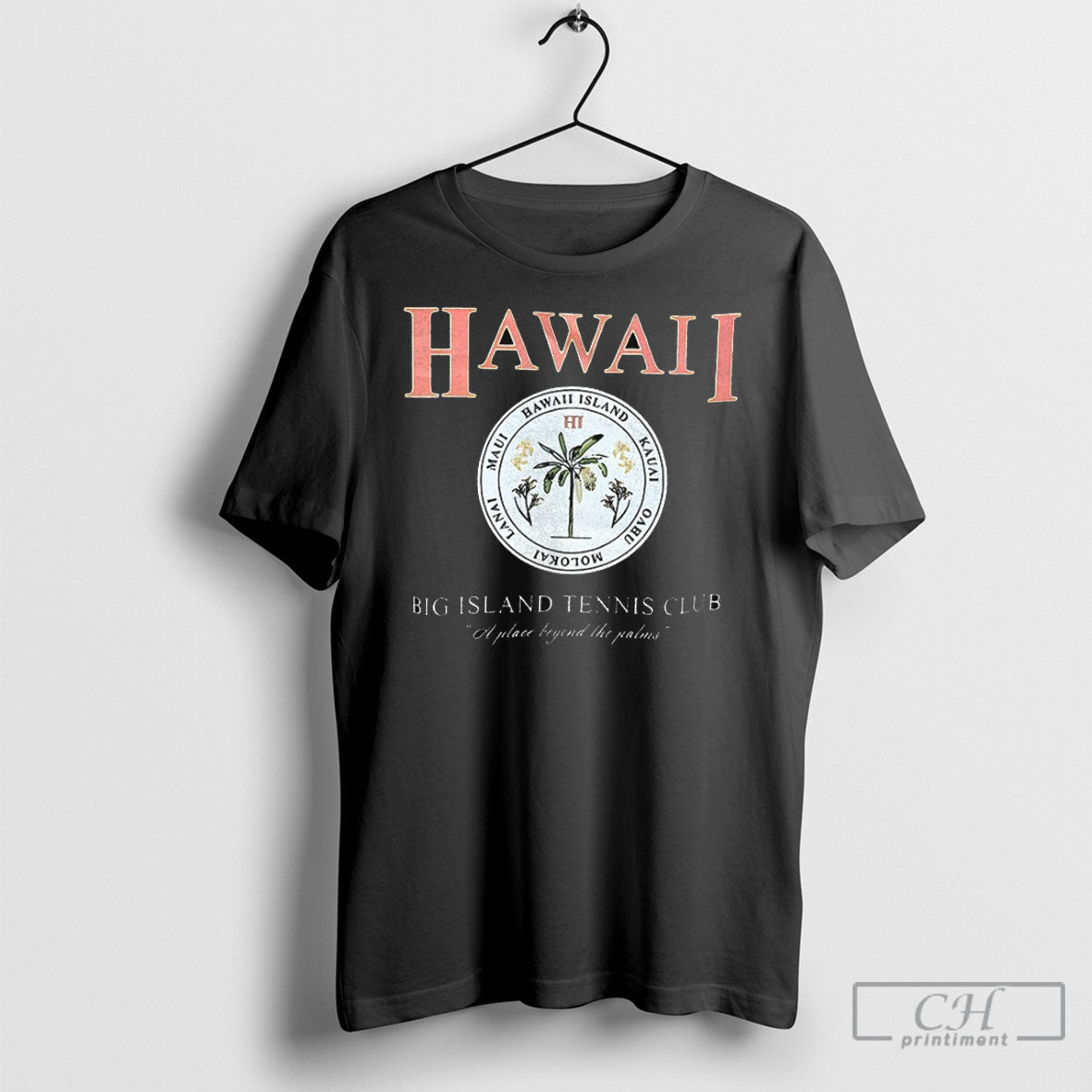 Official Hawaii Big Island Tennis Club Poster - Adult & Kids T-Shirts, Sweatshirts & Hoodies apparel design preview 1