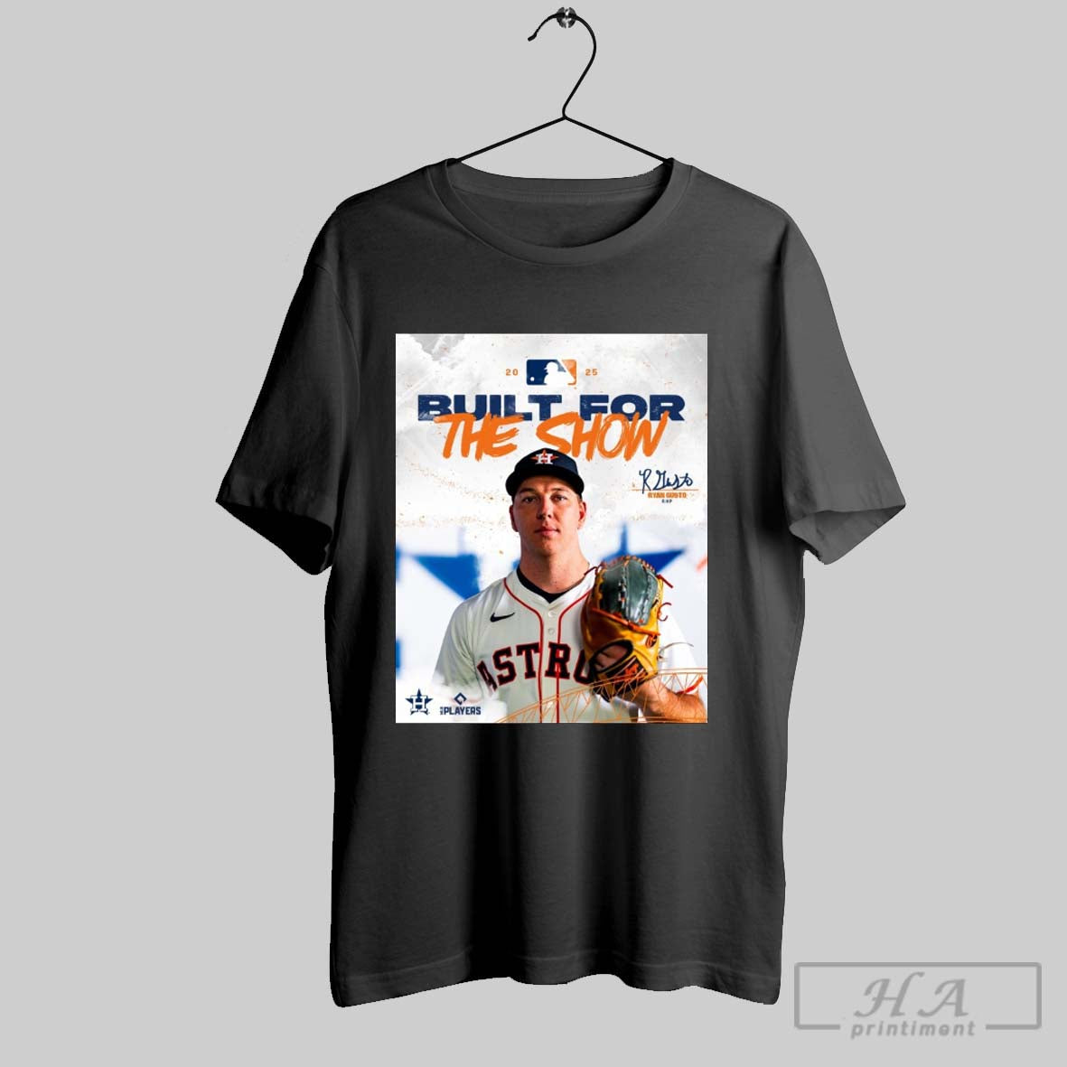 Official Houston Astros Baseball Mlb 2025 Built For - Adult & Kids T-Shirts, Sweatshirts & Hoodies apparel design preview 1