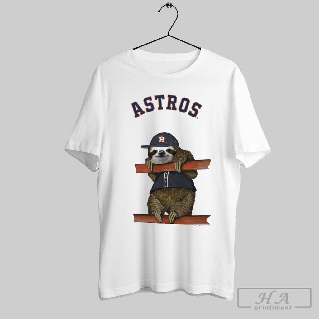 Official Houston Astros Tiny Turnip Sloth 2025 - Adult & Kids T-Shirts, Sweatshirts & Hoodies apparel design preview 1