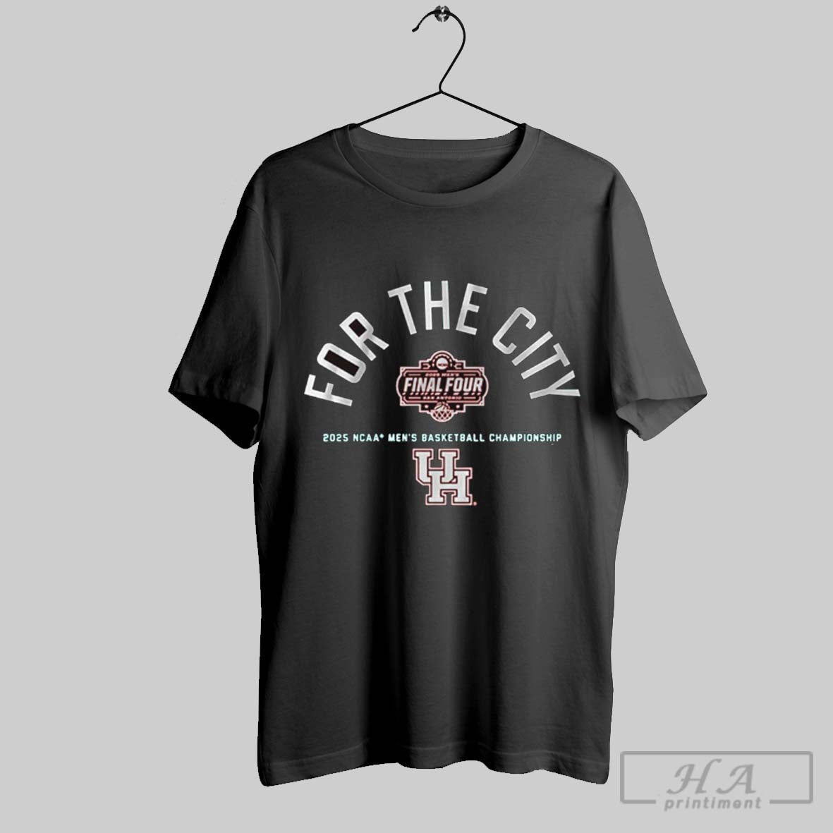 Official Houston Cougars For The City Final Four 2025 - Adult & Kids T-Shirts, Sweatshirts & Hoodies apparel design preview 1