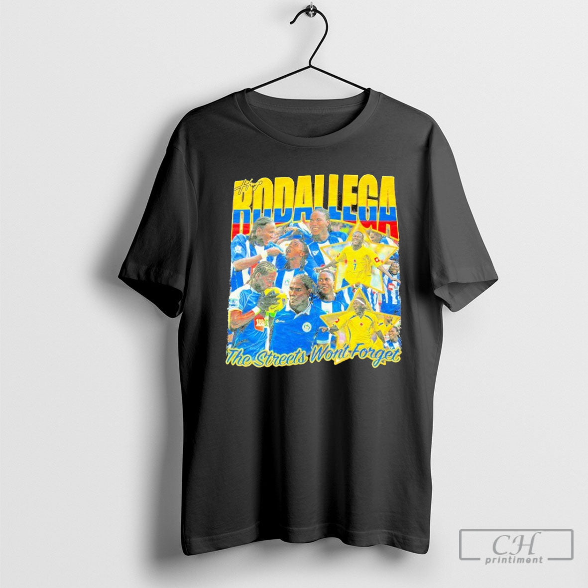 Official Hugo Rodallega The Streets Wont Forget - Adult & Kids T-Shirts, Sweatshirts & Hoodies apparel design preview 1