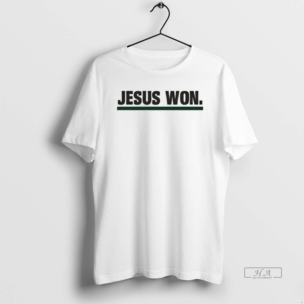 Official Huntington Foresters Basketball Jesus Won - Adult & Kids T-Shirts, Sweatshirts & Hoodies apparel design preview 1
