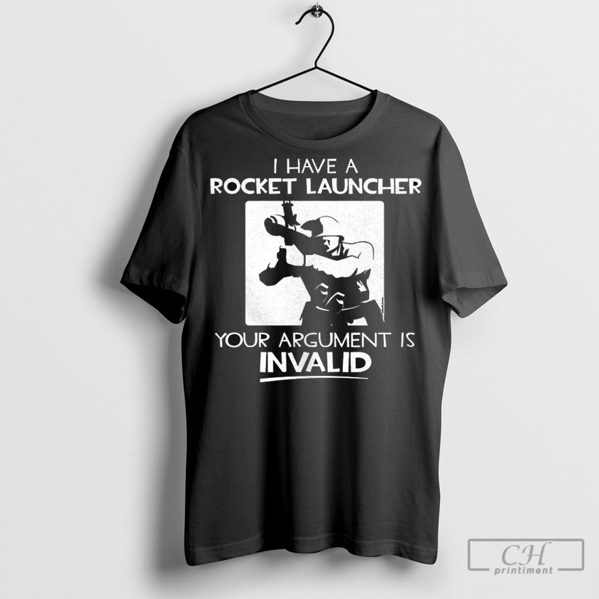 Official I Have Rocket Launcher Your Argument Is - Adult & Kids T-Shirts, Sweatshirts & Hoodies apparel design preview 1