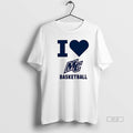 Official I Love Merrimack Womens Basketball - Adult & Kids T-Shirts, Sweatshirts & Hoodies apparel design preview 1