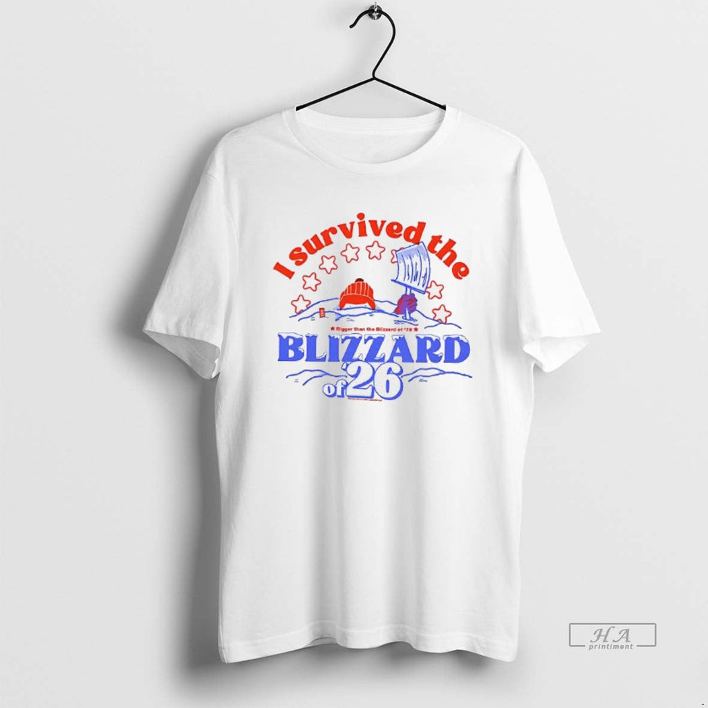 Official I Survived The Blizzard Of 26 - Adult & Kids T-Shirts, Sweatshirts & Hoodies apparel design preview 1