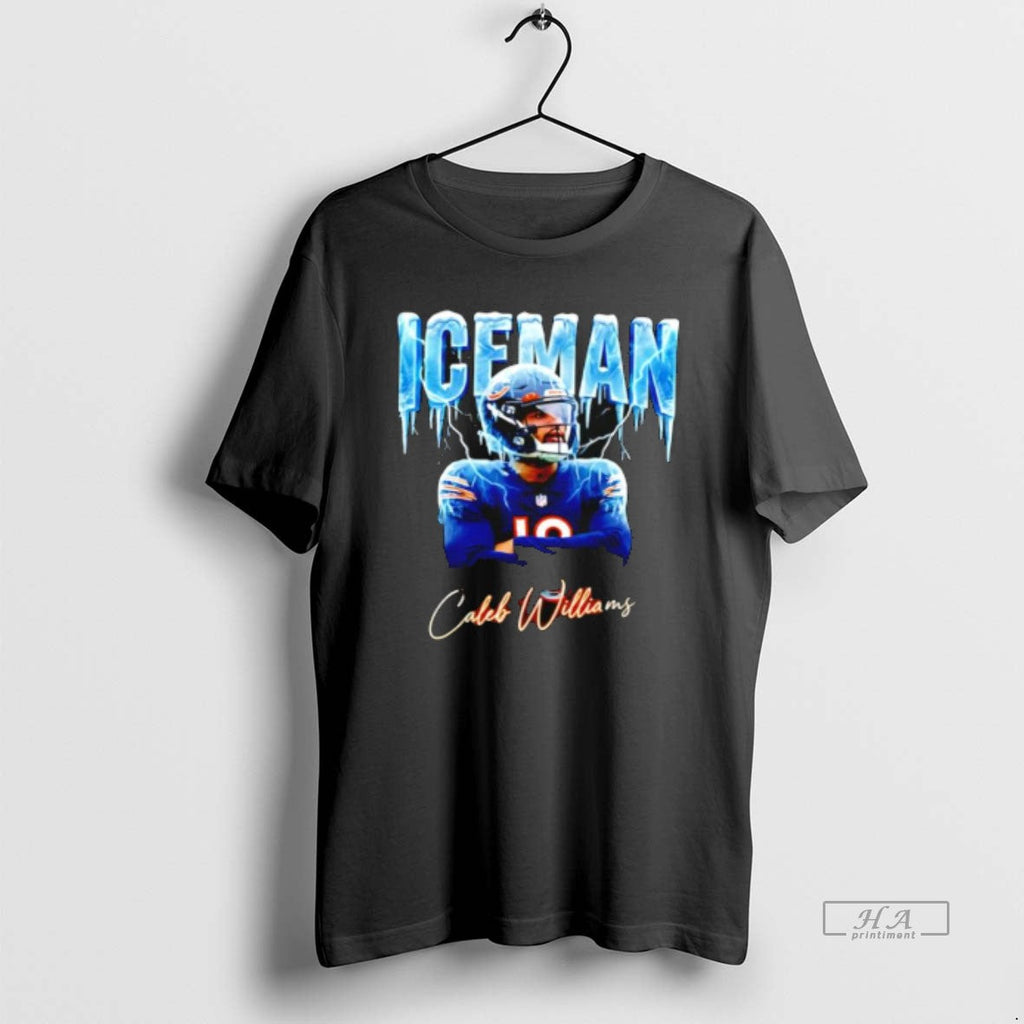 Official Ice Man Caleb Williams 18 - Adult & Kids T-Shirts, Sweatshirts & Hoodies apparel design preview 1