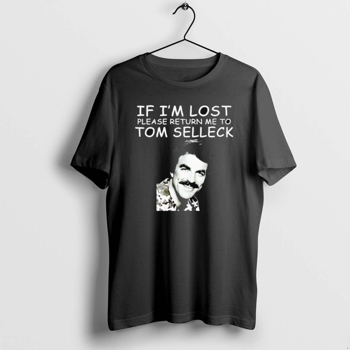 Official If Im Lost Please Return Me Tom Selleck - Adult & Kids T-Shirts, Sweatshirts & Hoodies apparel design preview 1