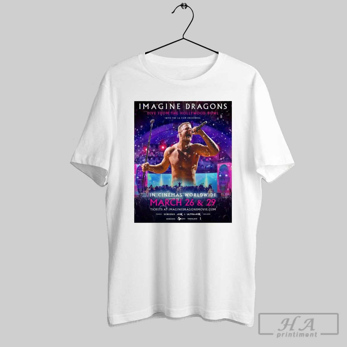 Official Imagine Dragons Live From The Hollywood Bowl - Adult & Kids T-Shirts, Sweatshirts & Hoodies apparel design preview 1